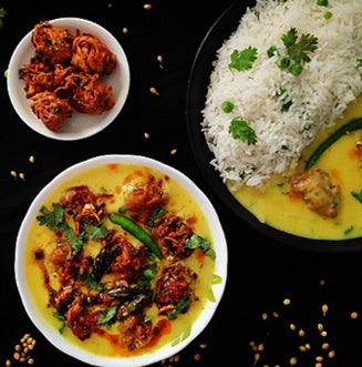 Authentic Indian pakora curry